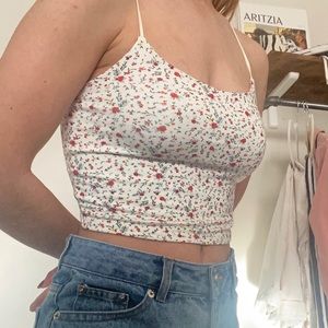 Pacsun Floral Cropped Cami